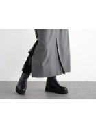 【ラシュッド/LASUD】のバックレースフリルナロースカート グレー|ID: prp329100004542113 ipo3291000000032655786