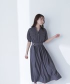 【ナチュラル ビューティー ベーシック/NATURAL BEAUTY BASIC】のダブルポケットフォルムワンピース チャコール1|ID: prp329100004542122 ipo3291000000032735489