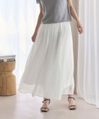 【ビューティ&ユース ユナイテッドアローズ/BEAUTY&YOUTH / UNITED ARROWS】の【WEB限定】ナイロン シアーギャザースカート -ウォッシャブル- WHITE|ID: prp329100004542129 ipo3291000000033898687