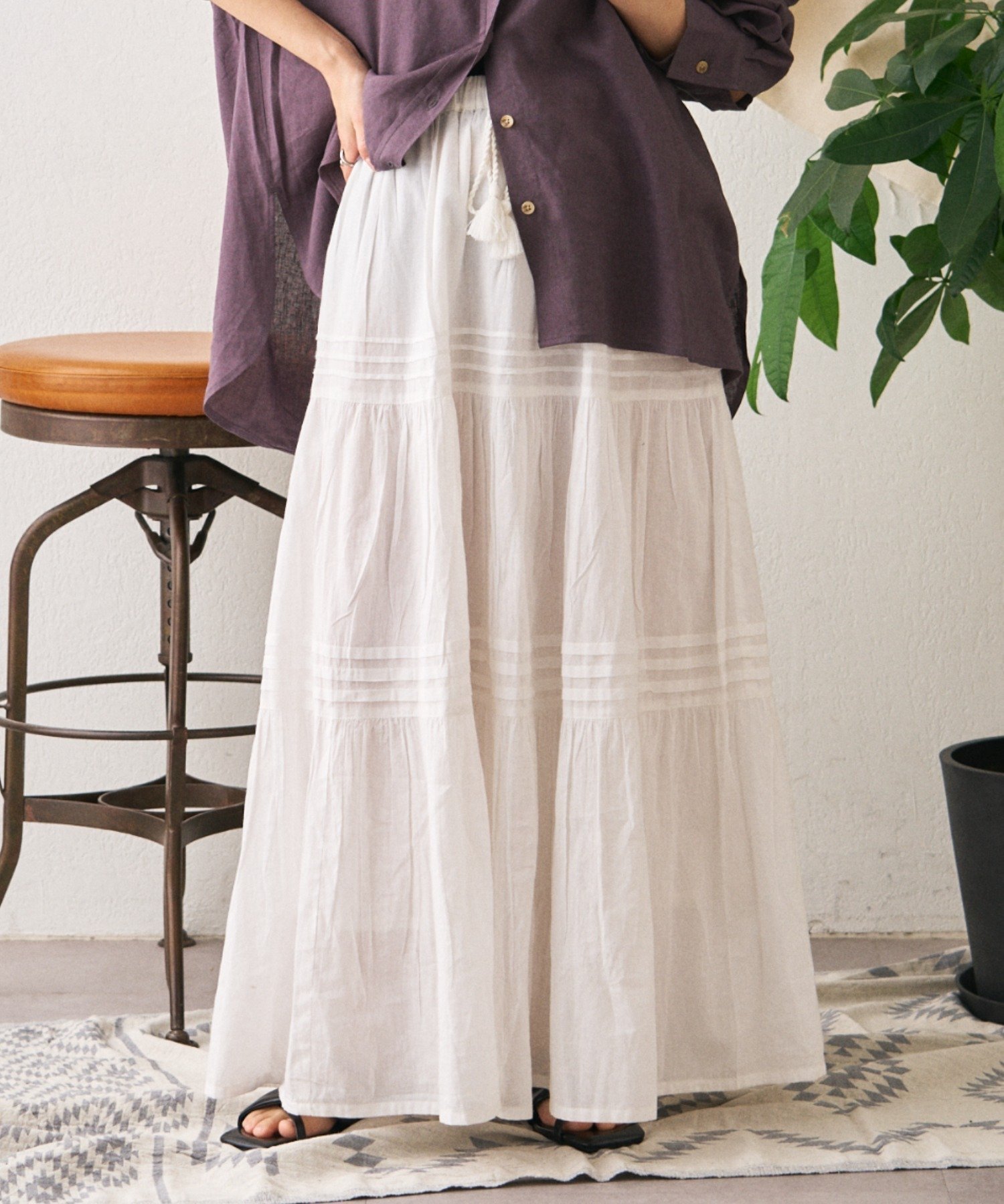 【チャオパニックティピー/CIAOPANIC TYPY】の【India】ボイルピンタックスカート 人気、トレンドファッション・服の通販 founy(ファニー) 　ファッション　Fashion　レディースファッション　Fashion for Women　スカート　Skirts　インド　Indian Textile　春　Spring　サンダル　Sandals, Summer Shoes　スニーカー　Sneakers, Trainers　トレンド　Trend, Trending Now　定番　Standard, Basic Item　人気　Popular, Best Seller　ロング　Long, Long-Length　S/S・春夏　SS, Spring/Summer, Warm Season　おすすめ　Recommended / Our Picks　夏　Summer　 other-1|ID: prp329100004542132 ipo3291000000032748786