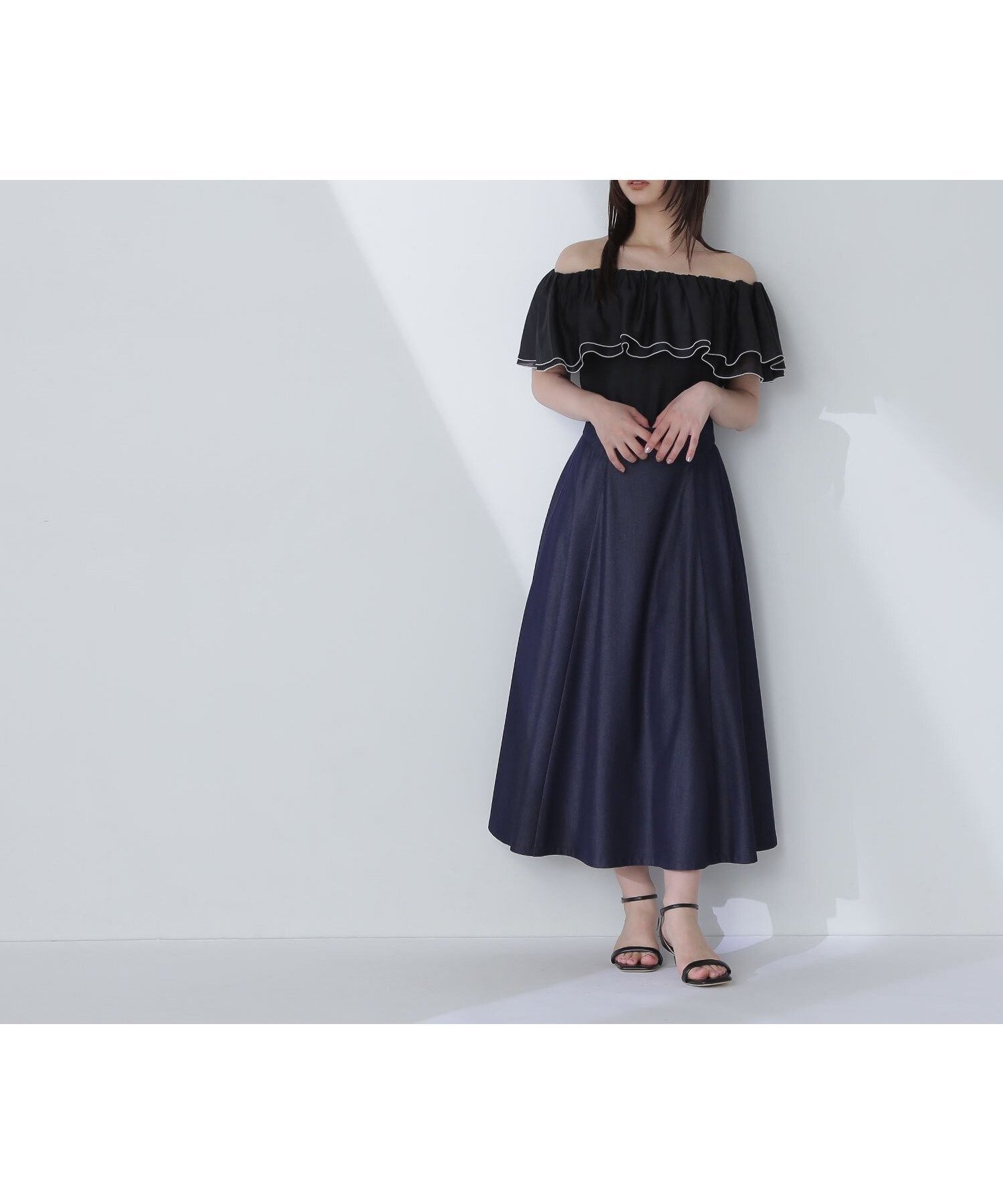 【ナチュラル ビューティー ベーシック/NATURAL BEAUTY BASIC】のシャンブレーフレアスカート 人気、トレンドファッション・服の通販 founy(ファニー) 　ファッション　Fashion　レディースファッション　WOMEN　スカート　Skirt　Aライン/フレアスカート　Flared A-Line Skirts　おすすめ　Recommend　ウェーブ　Wave　シャンブレー　Chambray　ダンガリー　Dungarees　フレア　Flare　ミドル　Middle　リラックス　Relax　 other-1|ID: prp329100004542146 ipo3291000000032093152