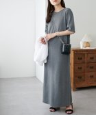 【ディスコート/Discoat】の【WEB限定】カットリブ5分袖ワンピース 人気、トレンドファッション・服の通販 founy(ファニー) ファッション Fashion レディースファッション WOMEN ワンピース Dress シンプル Simple フィット Fit ロング Long 楽ちん Easy thumbnail チャコールグレー|ID: prp329100004542150 ipo3291000000032133019