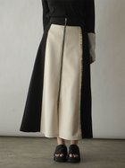 【ラシュッド/LASUD】のバイカラーロゴテープボンディングスカート ブラック|ID: prp329100004542154 ipo3291000000032655946