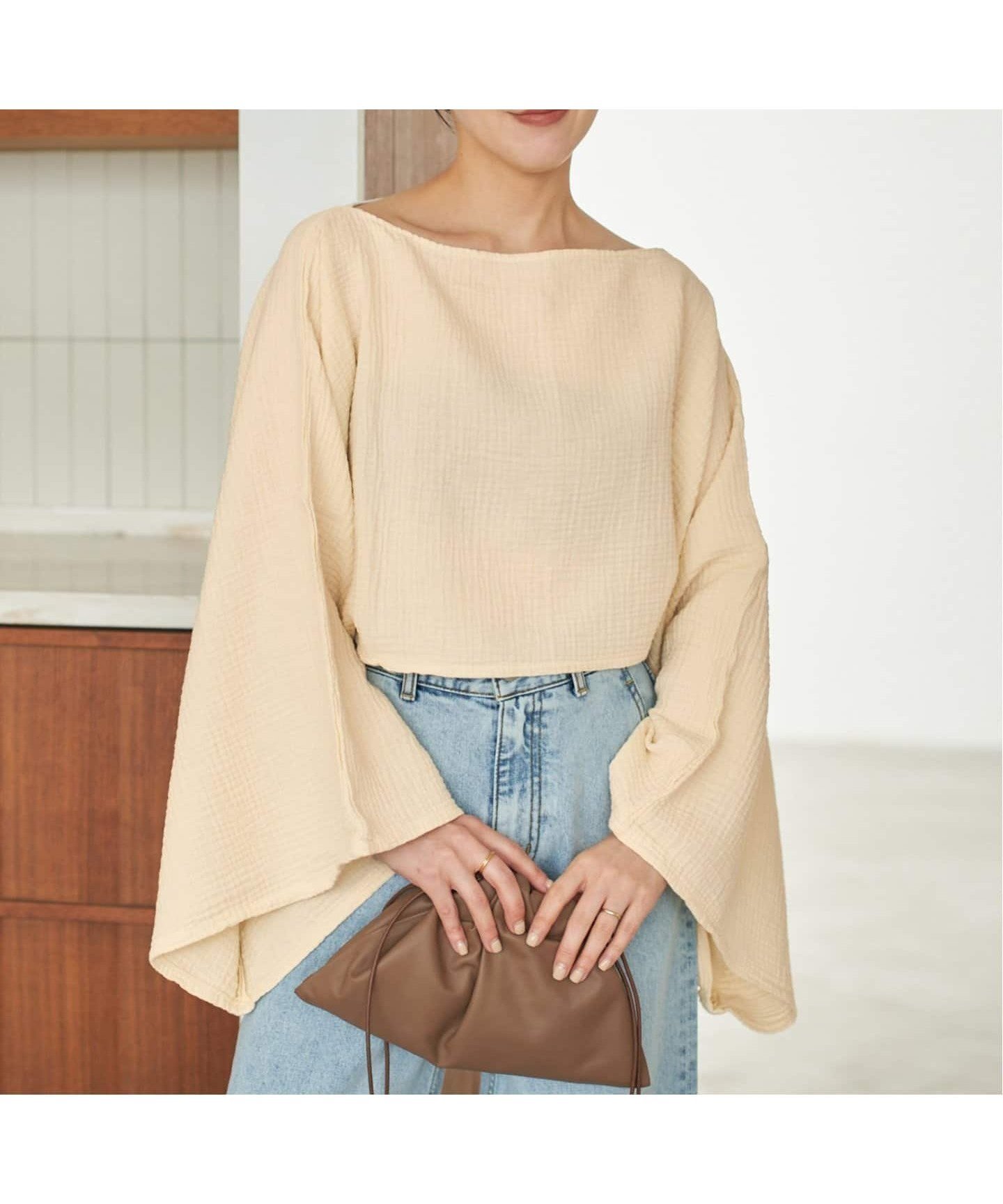 【プラージュ/Plage】のLES ATELIERS FRANCAIS DE CONFECTION 別注 TUBE ブラウス インテリア・キッズ・メンズ・レディースファッション・服の通販 founy(ファニー) 　ファッション　Fashion　レディースファッション　Fashion for Women　トップス・カットソー　Cut & Sew Tops　シャツ・ブラウス・オフィスカジュアル　Elegant Blouses & Button-Ups　別注　Limited Edition, Custom Order　ベージュ B|ID: prp329100004542165 ipo3291000000032984526