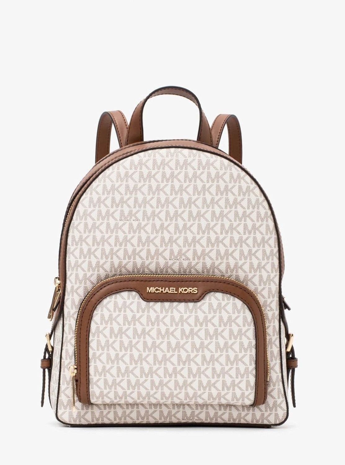 【マイケルコース/MICHAEL KORS】のJAYCEE ジップポケット バックパック ミディアム - MKシグネチャー マイケルコース インテリア・キッズ・メンズ・レディースファッション・服の通販 founy(ファニー) 　ファッション　Fashion　レディースファッション　WOMEN　バッグ　Bag　コレクション　Collection　ラグジュアリー　Luxury　WHITE|ID: prp329100004542166 ipo3291000000032093414