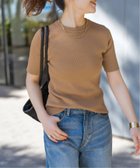 【スピック&スパン/Spick & Span】の手洗い可 / 18Gリブニットハーフスリーブプルオーバー 人気、トレンドファッション・服の通販 founy(ファニー) ファッション Fashion レディースファッション Fashion for Women トップス・カットソー Cut & Sew Tops ニット Knit Tops & Sweaters カジュアルプルオーバー・ニットトップス Pullovers & Knit Tops / Casual Pullovers カットソー Cut and Sewn Top コンパクト Compact, Small Size ハーフ Half, Half-Length ワイド Wide, Wide Fit thumbnail キャメル|ID: prp329100004542187 ipo3291000000033719563
