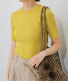 【スピック&スパン/Spick & Span】の手洗い可 / 18Gリブニットハーフスリーブプルオーバー 人気、トレンドファッション・服の通販 founy(ファニー) ファッション Fashion レディースファッション Fashion for Women トップス・カットソー Cut & Sew Tops ニット Knit Tops & Sweaters カジュアルプルオーバー・ニットトップス Pullovers & Knit Tops / Casual Pullovers カットソー Cut and Sewn Top コンパクト Compact, Small Size ハーフ Half, Half-Length ワイド Wide, Wide Fit thumbnail イエロー|ID: prp329100004542187 ipo3291000000033719566