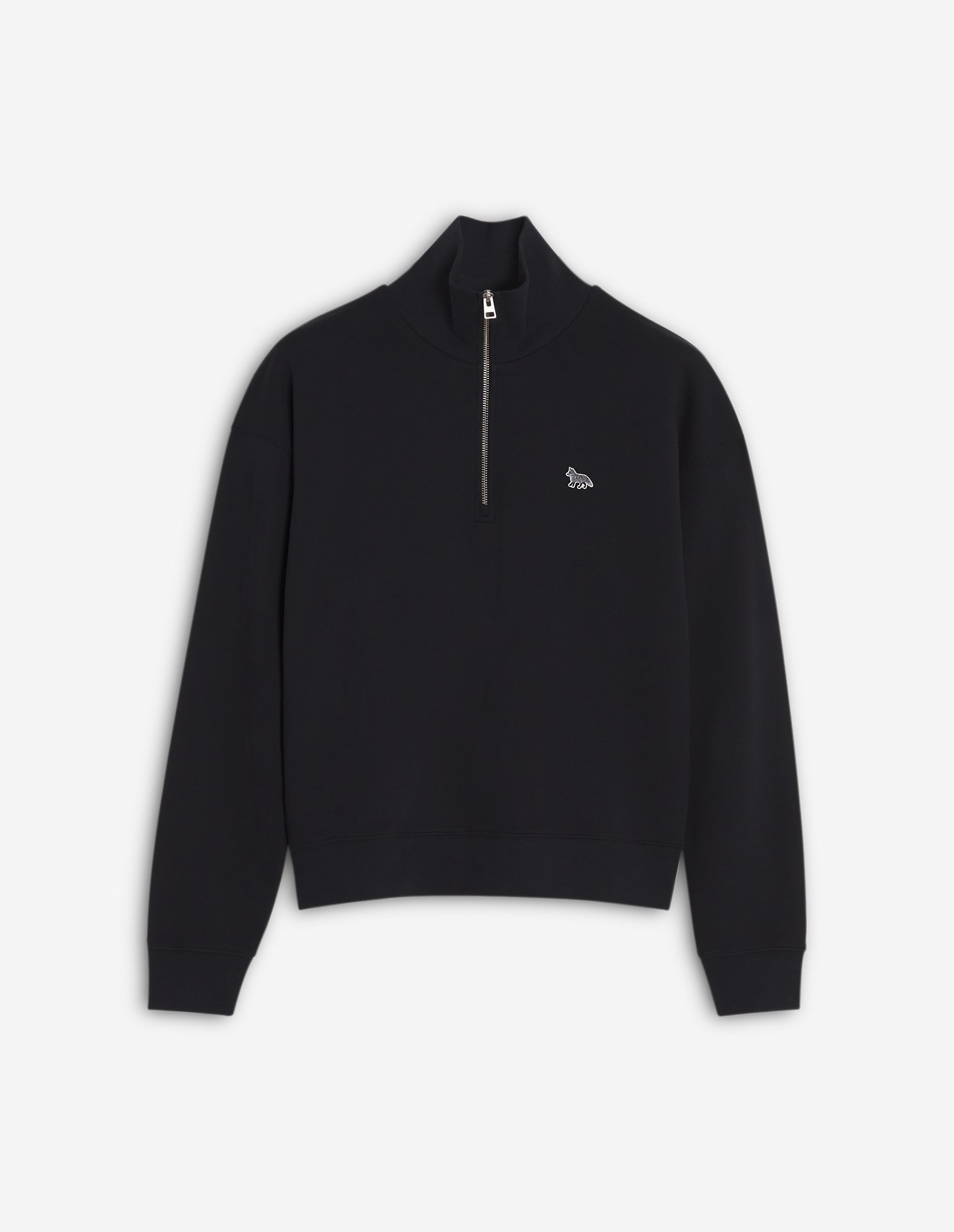 【メゾン キツネ/MAISON KITSUNE】のMaison Kitsune/BABY FOX PATCH HALF ZIP SWEATSHIRT 人気、トレンドファッション・服の通販 founy(ファニー) 　ファッション　Fashion　レディースファッション　Fashion for Women　トップス・カットソー　Cut & Sew Tops　シャツ・ブラウス・オフィスカジュアル　Elegant Blouses & Button-Ups　レディースパーカー・カジュアルフーディー　Casual Hoodies & Sweatshirts　ロングTシャツ・Tシャツ　Longline T-Shirts & Tees　スウェット・クルーネックトップス　Sweatshirts & Crewnecks / Relaxed Fit Sweat Tops　スウェット / スエット　Sweatshirt, Sweatwear　パッチ　Patch, Appliqué　夏　Summer　S/S・春夏　SS, Spring/Summer, Warm Season　無地　Plain, Solid Color　長袖　Long Sleeve, Full Sleeve　 other-1|ID: prp329100004542198 ipo3291000000033207420