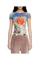 【ディーゼル/DIESEL】のウィメンズ Tシャツ T-UNCUTIES-SHORT-Q1 グレー|ID: prp329100004542210 ipo3291000000032093994
