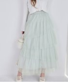 【ナイスクラップ/NICE CLAUP】のチュールロングスカート 人気、トレンドファッション・服の通販 founy(ファニー) ファッション Fashion レディースファッション WOMEN スカート Skirt ロングスカート Long Skirt おすすめ Recommend アクセサリー Accessories カットソー Cut And Sew シンプル Simple ダウン Down チュール Tulle ティアードスカート Tiered Skirt トレーナー Trainer フリル Frills 夏 Summer thumbnail ミント|ID: prp329100004542217 ipo3291000000032366796