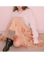 【フレイ アイディー/FRAY I.D】の【Champion】クルーネックスウェット 人気、トレンドファッション・服の通販 founy(ファニー) ファッション Fashion レディースファッション Fashion for Women トップス・カットソー Cut & Sew Tops レディースパーカー・カジュアルフーディー Casual Hoodies & Sweatshirts スウェット・クルーネックトップス Sweatshirts & Crewnecks / Relaxed Fit Sweat Tops ギャザー Gathered, Ruffled コラボ Collaboration, Collab シンプル Simple, Minimal スウェット / スエット Sweatshirt, Sweatwear パターン Pattern, Design Print フレンチ French, French Style |ID:prp329100004542228