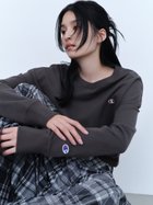 【フレイ アイディー/FRAY I.D】の【Champion】クルーネックスウェット 人気、トレンドファッション・服の通販 founy(ファニー) ファッション Fashion レディースファッション Fashion for Women トップス・カットソー Cut & Sew Tops レディースパーカー・カジュアルフーディー Casual Hoodies & Sweatshirts スウェット・クルーネックトップス Sweatshirts & Crewnecks / Relaxed Fit Sweat Tops ギャザー Gathered, Ruffled コラボ Collaboration, Collab シンプル Simple, Minimal スウェット / スエット Sweatshirt, Sweatwear パターン Pattern, Design Print フレンチ French, French Style thumbnail CGRY[007]|ID: prp329100004542228 ipo3291000000033319608