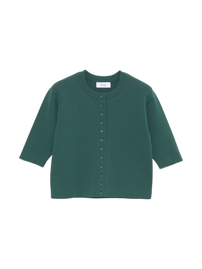 【エミ/emmi】のハーフスリーブニットトップス インテリア・キッズ・メンズ・レディースファッション・服の通販 founy(ファニー) https://founy.com/ ファッション Fashion レディースファッション Ladies' Fashion Online トップス・カットソー Tops/Tshirt ニット Knit Tops ウォッシャブル Washable カーディガン Cardigan クロップド Cropped 夏 Summer |ID: prp329100004542239 ipo3291000000032636505