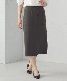 【コムサイズム/COMME CA ISM】のポリエステルドライツイル タイトスカート 人気、トレンドファッション・服の通販 founy(ファニー) ファッション Fashion レディースファッション Ladies' Fashion Online スカート Skirt おすすめ Recommend ストレッチ Stretch スリット Slit タイトスカート Tight Skirt ツイル Twill パッチ Patch ポケット Pocket リラックス Relax |ID:prp329100004542254