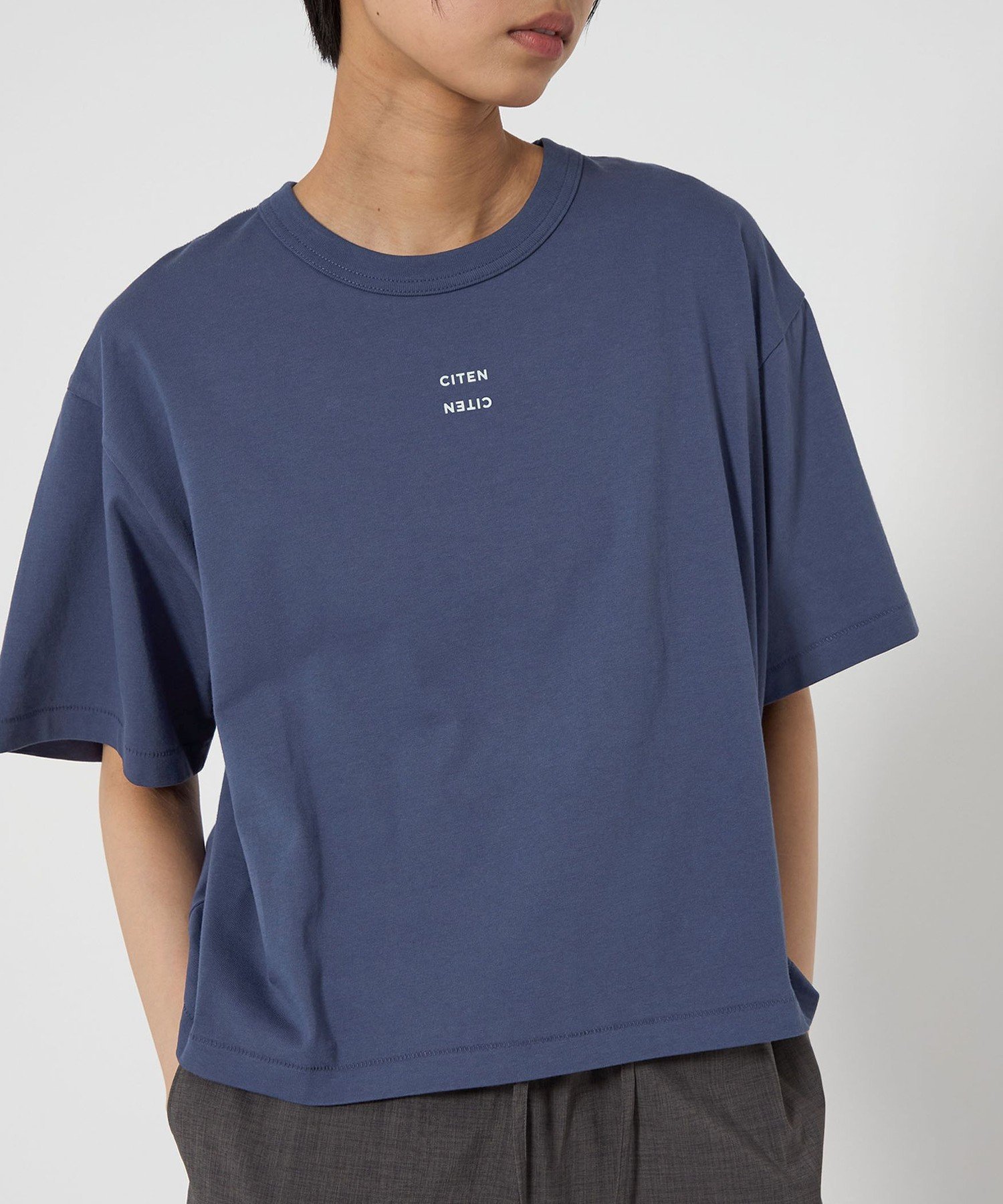 【その他のブランド/Other】のCITEN ボクシー フィット Tシャツ インテリア・キッズ・メンズ・レディースファッション・服の通販 founy(ファニー) 　ファッション　Fashion　レディースファッション　Fashion for Women　トップス・カットソー　Cut & Sew Tops　シャツ・ブラウス・オフィスカジュアル　Elegant Blouses & Button-Ups　ロングTシャツ・Tシャツ　Longline T-Shirts & Tees　インナー　Innerwear　カットソー　Cut and Sewn Top　コンパクト　Compact, Small Size　シンプル　Simple, Minimal　バランス　Balance, Style Balance　ビスチェ　Bustier, Corset Top　フィット　Fit, Slim Fit　ベスト　Vest, Waistcoat　ベーシック　Basic, Essential　ボックス　Boxy, Box Shape　ルーズ　Loose, Oversized　A/W・秋冬　Autumn/Winter　夏　Summer　NAVY|ID: prp329100004542280 ipo3291000000032678305