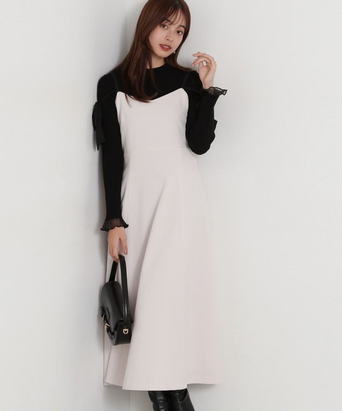 【プロポーション ボディドレッシング/PROPORTION BODY DRESSING】のショルダーリボンキャミワンピース インテリア・キッズ・メンズ・レディースファッション・服の通販 founy(ファニー) https://founy.com/ ファッション Fashion レディースファッション WOMEN ワンピース Dress キャミワンピース No Sleeve Dresses オフショル Off Shoulder カーディガン Cardigan キャミワンピース Cami Dress シフォン Chiffon シャーリング Shirring ジャケット Jacket リボン Ribbon |ID: prp329100004542285 ipo3291000000032094820