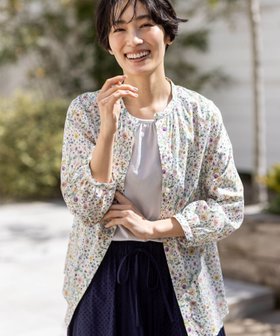 【デコイ/DECOY Since1981】のリバティプリントボタニカルブラウス 人気、トレンドファッション・服の通販 founy(ファニー) ファッション Fashion レディースファッション Fashion for Women トップス・カットソー Cut & Sew Tops シャツ・ブラウス・オフィスカジュアル Elegant Blouses & Button-Ups ギャザー Gathered, Ruffled |ID:prp329100004542323