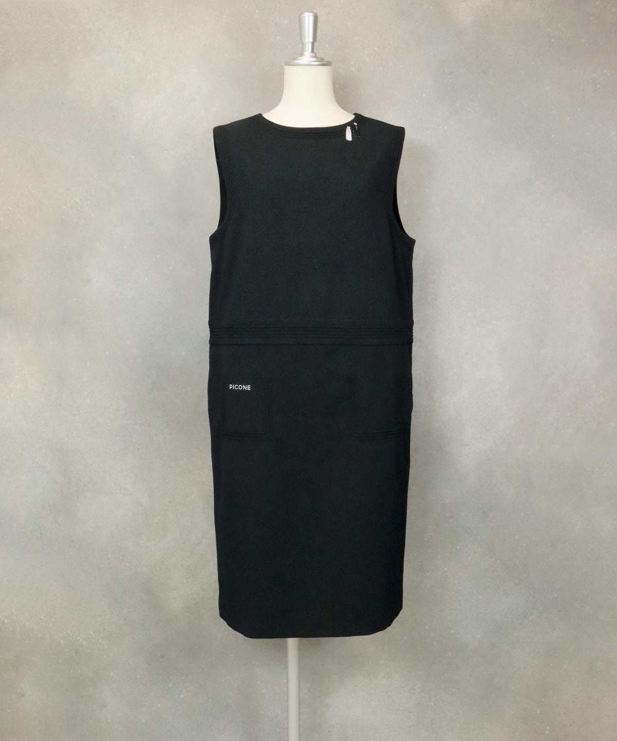 【スタジオピッコーネ/STUDIO PICONE】のピンタックノースリワンピース 人気、トレンドファッション・服の通販 founy(ファニー) 　ファッション　Fashion　レディースファッション　WOMEN　ワンピース　Dress　インナー　Inner　カーディガン　Cardigan　タートル　Turtle　フェイク　Fake　フロント　Front　ポケット　Pocket　洗える　Washable　 other-1|ID: prp329100004542327 ipo3291000000032095162