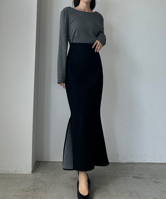 【ジュノア/JUNOAH】のLouere ストレッチデニムバックマーメイドスカート インテリア・キッズ・メンズ・レディースファッション・服の通販 founy(ファニー) https://founy.com/ ファッション Fashion レディースファッション WOMEN スカート Skirt バッグ Bag |ID: prp329100004542343 ipo3291000000032397021