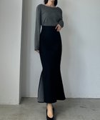 【ジュノア/JUNOAH】のLouere ストレッチデニムバックマーメイドスカート ブラック|ID: prp329100004542343 ipo3291000000032397022