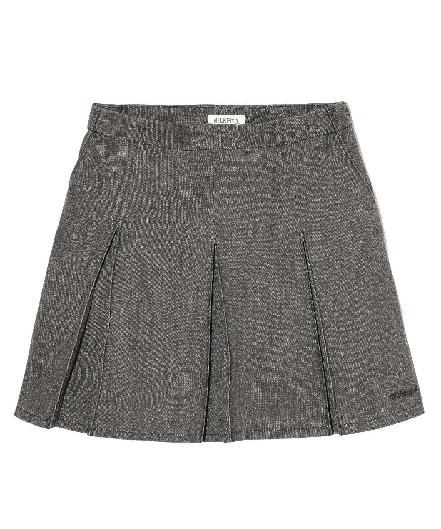 【ミルクフェド/MILKFED.】のBOX PLEAT MINI SKIRT 人気、トレンドファッション・服の通販 founy(ファニー) 　ファッション　Fashion　レディースファッション　Ladies' Fashion Online　スカート　Skirt　ミニスカート　Mini Skirts　おすすめ　Recommend　ガーリー　Girly　コンパクト　Compact　ショート　Short　デニム　Denim　ミニスカート　Mini Skirt　定番　Standard　 other-1|ID: prp329100004542370 ipo3291000000032654811