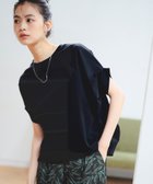 【ビーミングライフストアバイビームス/B:MING LIFE STORE by BEAMS】のシルケット フォルム プルオーバー 25SS きれいめ 着痩せ 体型カバー ウォッシャブル BLACK|ID: prp329100004542372 ipo3291000000032581693