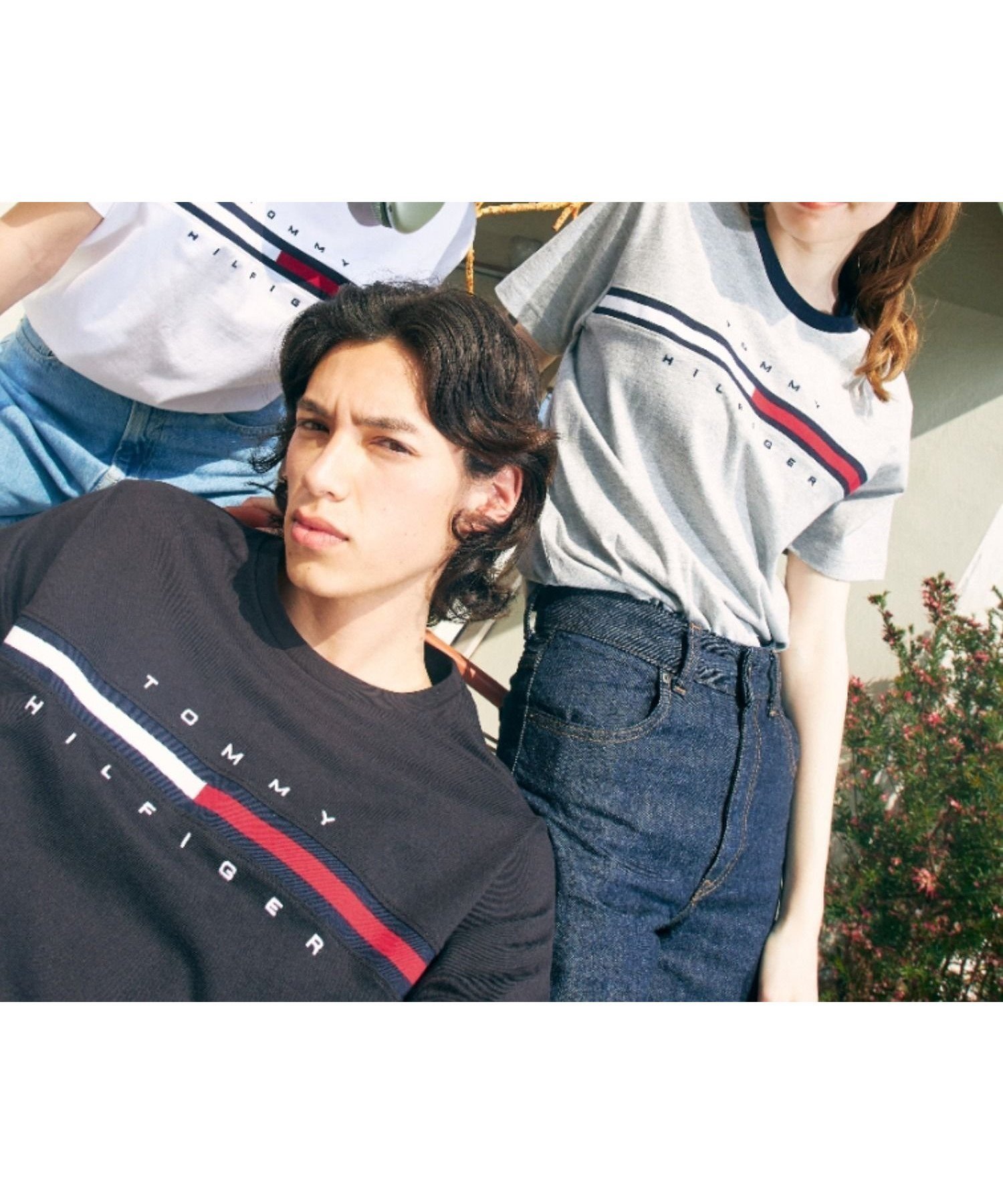 【トミーヒルフィガー/TOMMY HILFIGER】の【オンライン限定】トミーヒルフィガーロゴTシャツ / TINO TEE インテリア・キッズ・メンズ・レディースファッション・服の通販 founy(ファニー) 　ファッション　Fashion　レディースファッション　WOMEN　トップス・カットソー　Tops/Tshirt　シャツ/ブラウス　Shirts/Blouses　ロング / Tシャツ　T-Shirts　ライトブルー050|ID: prp329100004542385 ipo3291000000032095720