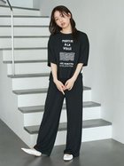 【ジェラート ピケ/gelato pique】の【JOEL ROBUCHON】【接触冷感】ワンポイントロングパンツ 人気、トレンドファッション・服の通販 founy(ファニー) ファッション Fashion レディースファッション WOMEN パンツ Pants なめらか Smooth カットソー Cut And Sew コレクション Collection シルク Silk プリント Print ポケット Pocket ロング Long 人気 Popularity 夏 Summer thumbnail BLK[009]|ID: prp329100004542390 ipo3291000000032314502