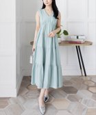 【クリア/clear】のVネックノースリーブティアードワンピース 人気、トレンドファッション・服の通販 founy(ファニー) ファッション Fashion レディースファッション WOMEN ワンピース Dress おすすめ Recommend サンダル Sandals ティアードワンピース Tiered Dress リボン Ribbon 夏 Summer thumbnail MNT|ID: prp329100004542392 ipo3291000000032235489