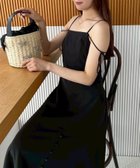 【ナイスクラップ/NICE CLAUP】のWEB限定/スリットキャミワンピース/S・Mサイズ展開 ブラック|ID: prp329100004542401 ipo3291000000032095909