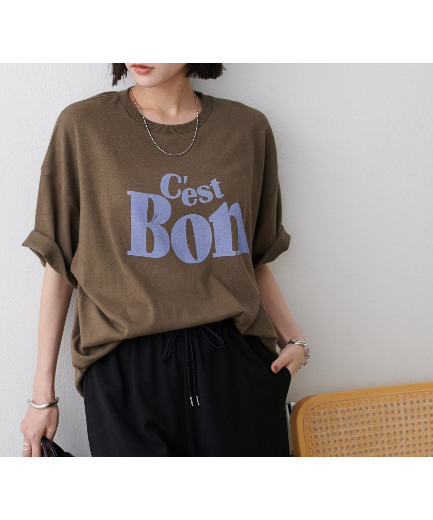 【ディスコート/Discoat】の【新色追加・ユニセックス】ヴィンテージライクグラフィックTシャツ インテリア・キッズ・メンズ・レディースファッション・服の通販 founy(ファニー) 　ファッション　Fashion　レディースファッション　Ladies' Fashion Online　トップス・カットソー　Tops/Tshirt　シャツ/ブラウス　Shirts/Blouses　ロング / Tシャツ　T-Shirts　グラフィック　Graphic　コンパクト　Compact　シンプル　Simple　ヴィンテージ　Vintage　ブラウン|ID: prp329100004542407 ipo3291000000032642862