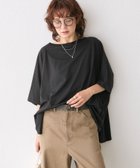 【リヴドロワ/RIVE DROITE】の【着心地抜群】ポンチョカットソー 人気、トレンドファッション・服の通販 founy(ファニー) ファッション Fashion レディースファッション WOMEN アウター Coat Outerwear ポンチョ Ponchos トップス・カットソー Tops/Tshirt カットソー Cut and Sewn カットソー Cut And Sew ギャザー Gather シンプル Simple デニム Denim エレガント 上品 Elegant thumbnail ブラック|ID: prp329100004542420 ipo3291000000032315736
