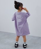【デビロック/devirock / KIDS】の綿100% デビラボ BIGシルエット 半袖ワンピース 半袖ワンピース ワンピース 25SS 006-ロゴ2-Sバイオレット|ID: prp329100004542437 ipo3291000000032096599