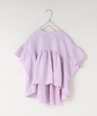 【ローリーズファーム/LOWRYS FARM / KIDS】のヨウリュウブラウスプルオーバー 人気、トレンドファッション・服の通販 founy(ファニー) ファッション Fashion キッズファッション Fashion for Kids トップス・カットソー Cut & Sew Tops ワイド Wide, Wide Fit 夏 Summer 春 Spring S/S・春夏 SS, Spring/Summer, Warm Season thumbnail パープルギンガム|ID: prp329100004542450 ipo3291000000032996720