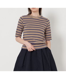 【ユナイテッドアローズ/UNITED ARROWS】 コットン フライス Tシャツ人気、トレンドファッション・服の通販 founy(ファニー) ファッション Fashion レディースファッション Fashion for Women トップス・カットソー Cut & Sew Tops シャツ・ブラウス・オフィスカジュアル Elegant Blouses & Button-Ups ロングTシャツ・Tシャツ Longline T-Shirts & Tees おすすめ Recommended / Our Picks インナー Innerwear カットソー Cut and Sewn Top コンパクト Compact, Small Size フィット Fit, Slim Fit ボトム Bottoms, Lower Wear ボーダー Border, Stripe エレガント 上品 Elegant |ID:prp329100004542470
