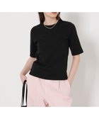 【ユナイテッドアローズ/UNITED ARROWS】のコットン フライス Tシャツ 人気、トレンドファッション・服の通販 founy(ファニー) ファッション Fashion レディースファッション Fashion for Women トップス・カットソー Cut & Sew Tops シャツ・ブラウス・オフィスカジュアル Elegant Blouses & Button-Ups ロングTシャツ・Tシャツ Longline T-Shirts & Tees おすすめ Recommended / Our Picks インナー Innerwear カットソー Cut and Sewn Top コンパクト Compact, Small Size フィット Fit, Slim Fit ボトム Bottoms, Lower Wear ボーダー Border, Stripe エレガント 上品 Elegant thumbnail BLACK|ID: prp329100004542470 ipo3291000000033091922