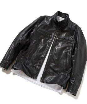 【メンズビギトーキョー/Men's Bigi / MEN】の【MENS BIGI*DENHAM】コラボレザージャケット 人気、トレンドファッション・服の通販 founy(ファニー) ファッション Fashion メンズファッション MEN カットソー Cut And Sew コラボ Collaboration デニム Denim プリント Print ベーシック Basic ポケット Pocket 別注 Special Order ミックス Mix おすすめ Recommend |ID:prp329100004542492