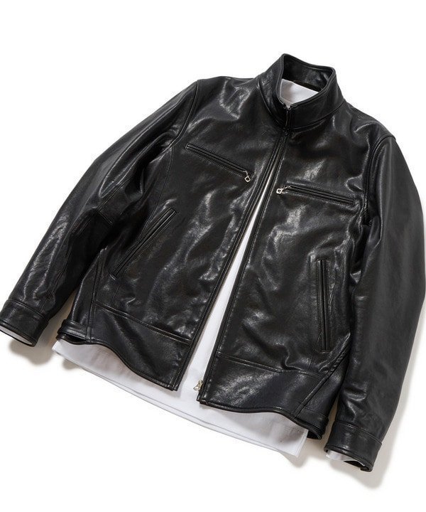 【メンズビギトーキョー/Men's Bigi / MEN】の【MENS BIGI*DENHAM】コラボレザージャケット 人気、トレンドファッション・服の通販 founy(ファニー) 　ファッション　Fashion　メンズファッション　MEN　カットソー　Cut And Sew　コラボ　Collaboration　デニム　Denim　プリント　Print　ベーシック　Basic　ポケット　Pocket　別注　Special Order　ミックス　Mix　おすすめ　Recommend　 other-1|ID: prp329100004542492 ipo3291000000032097565