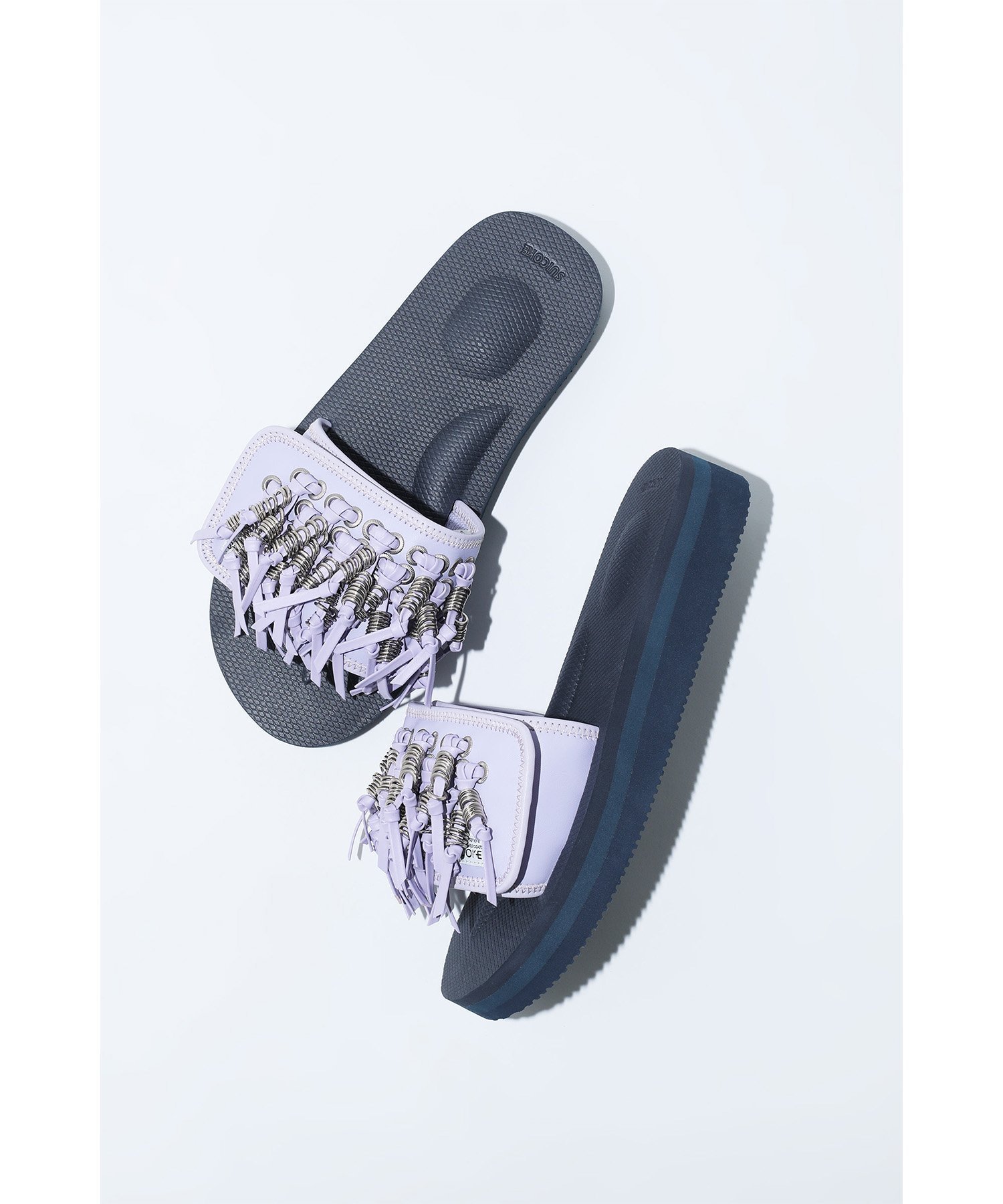 【トーガ/TOGA】のSLIDE TOGA * SUICOKE SP インテリア・キッズ・メンズ・レディースファッション・服の通販 founy(ファニー) 　ファッション　Fashion　レディースファッション　WOMEN　コンビ　Combination　フリンジ　Fringe　メタル　Metal　PURPLE|ID: prp329100004542500 ipo3291000000032256696