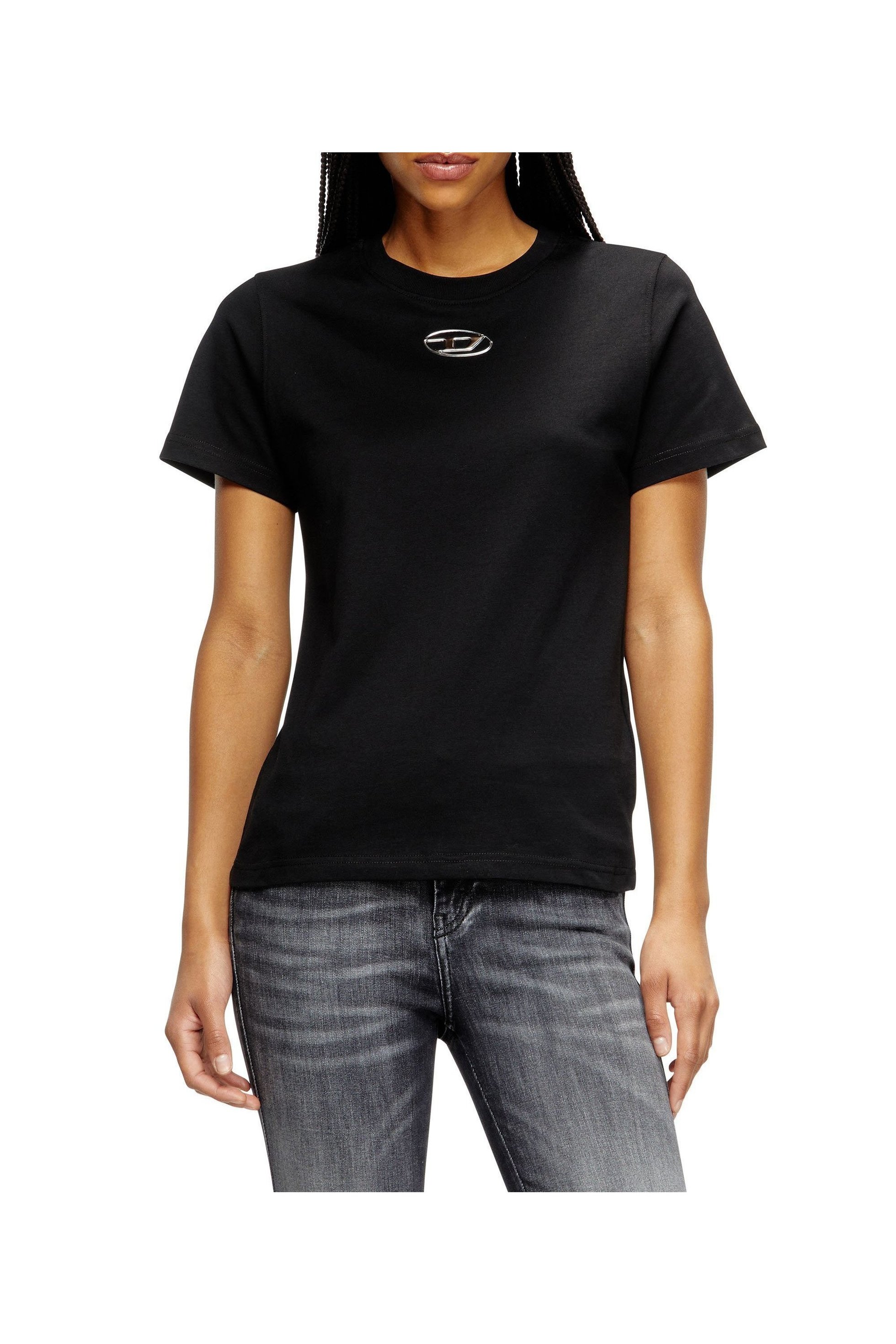 【ディーゼル/DIESEL】のウィメンズ Tシャツ T-REGS-OD-Q1 インテリア・キッズ・メンズ・レディースファッション・服の通販 founy(ファニー) 　ファッション　Fashion　レディースファッション　Ladies' Fashion Online　トップス・カットソー　Tops/Tshirt　シャツ/ブラウス　Shirts/Blouses　ロング / Tシャツ　T-Shirts　オーバル　Oval　ジャージー　Jersey　バランス　Balance　フィット　Fit　ベーシック　Basic　レギュラー　Regular　無地　Plain Color　ブラック|ID: prp329100004542551 ipo3291000000032640378
