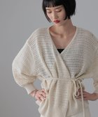 【ローリーズファーム/LOWRYS FARM】のスカシカシュクールカーディガン アイボリー|ID: prp329100004542605 ipo3291000000032098968