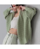 【ローリーズファーム/LOWRYS FARM】のスカシカシュクールカーディガン グリーン|ID: prp329100004542605 ipo3291000000032098970