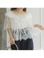 【スナイデル/SNIDEL】のレースブラウス 人気、トレンドファッション・服の通販 founy(ファニー) ファッション Fashion レディースファッション WOMEN トップス・カットソー Tops/Tshirt シャツ/ブラウス Shirts/Blouses オフショル Off Shoulder カットソー Cut And Sew スカラップ Scalloped デコルテ Decolletage デニム Denim フィット Fit フェミニン Feminine フリル Frills プリーツ Pleats マーメイド Mermaid リュクス Luxe レース Race 今季 This Season 夏 Summer 春 Spring S/S・春夏 Ss・Spring/Summer |ID:prp329100004542614