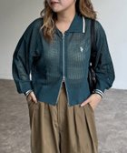 【シーピーシーエム/CPCM】の【U.S. POLO ASSN.】襟付きメッシュカーディガン 人気、トレンドファッション・服の通販 founy(ファニー) ファッション Fashion レディースファッション WOMEN トップス・カットソー Tops/Tshirt カーディガン Cardigans イタリア Italy 腕時計 Watch カーディガン Cardigan キャミソール Camisole コレクション Collection タンク Tank デニム Denim トレンド Trend メッシュ Mesh メンズ Mens おすすめ Recommend 夏 Summer エレガント 上品 Elegant thumbnail グリーン|ID: prp329100004542652 ipo3291000000032252717