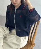 【シーピーシーエム/CPCM】の【U.S. POLO ASSN.】襟付きメッシュカーディガン 人気、トレンドファッション・服の通販 founy(ファニー) ファッション Fashion レディースファッション WOMEN トップス・カットソー Tops/Tshirt カーディガン Cardigans イタリア Italy 腕時計 Watch カーディガン Cardigan キャミソール Camisole コレクション Collection タンク Tank デニム Denim トレンド Trend メッシュ Mesh メンズ Mens おすすめ Recommend 夏 Summer エレガント 上品 Elegant thumbnail ネイビー|ID: prp329100004542652 ipo3291000000032252719