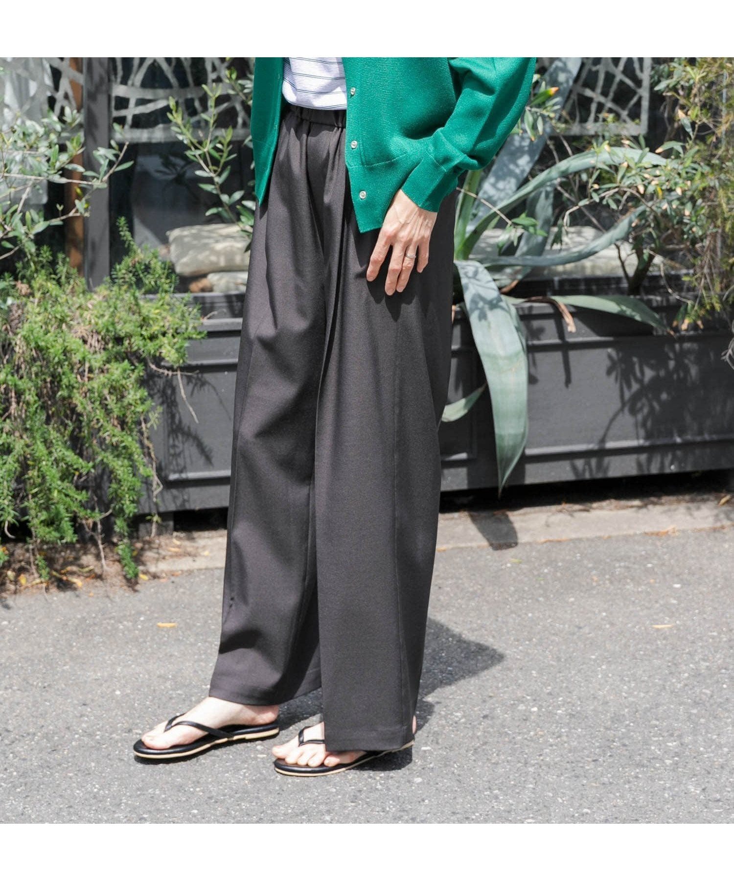 【アーバンリサーチ ドアーズ/URBAN RESEARCH DOORS】のFORK SPOON ウエストギャザーイージーパンツ インテリア・キッズ・メンズ・レディースファッション・服の通販 founy(ファニー) 　ファッション　Fashion　レディースファッション　Fashion for Women　パンツ　Pants & Trousers　2025年　2025　2025春夏・S/S　Spring/Summer 2025 SS25　とろみ　Fluid, Flowy Fabric　シンプル　Simple, Minimal　ストレッチ　Stretch, Stretchy Fabric　ストレート　Straight, Straight Cut　ベーシック　Basic, Essential　エレガント 上品　Elegant　夏　Summer　定番　Standard, Basic Item　S/S・春夏　SS, Spring/Summer, Warm Season　NAVY|ID: prp329100004543048 ipo3291000000032645759