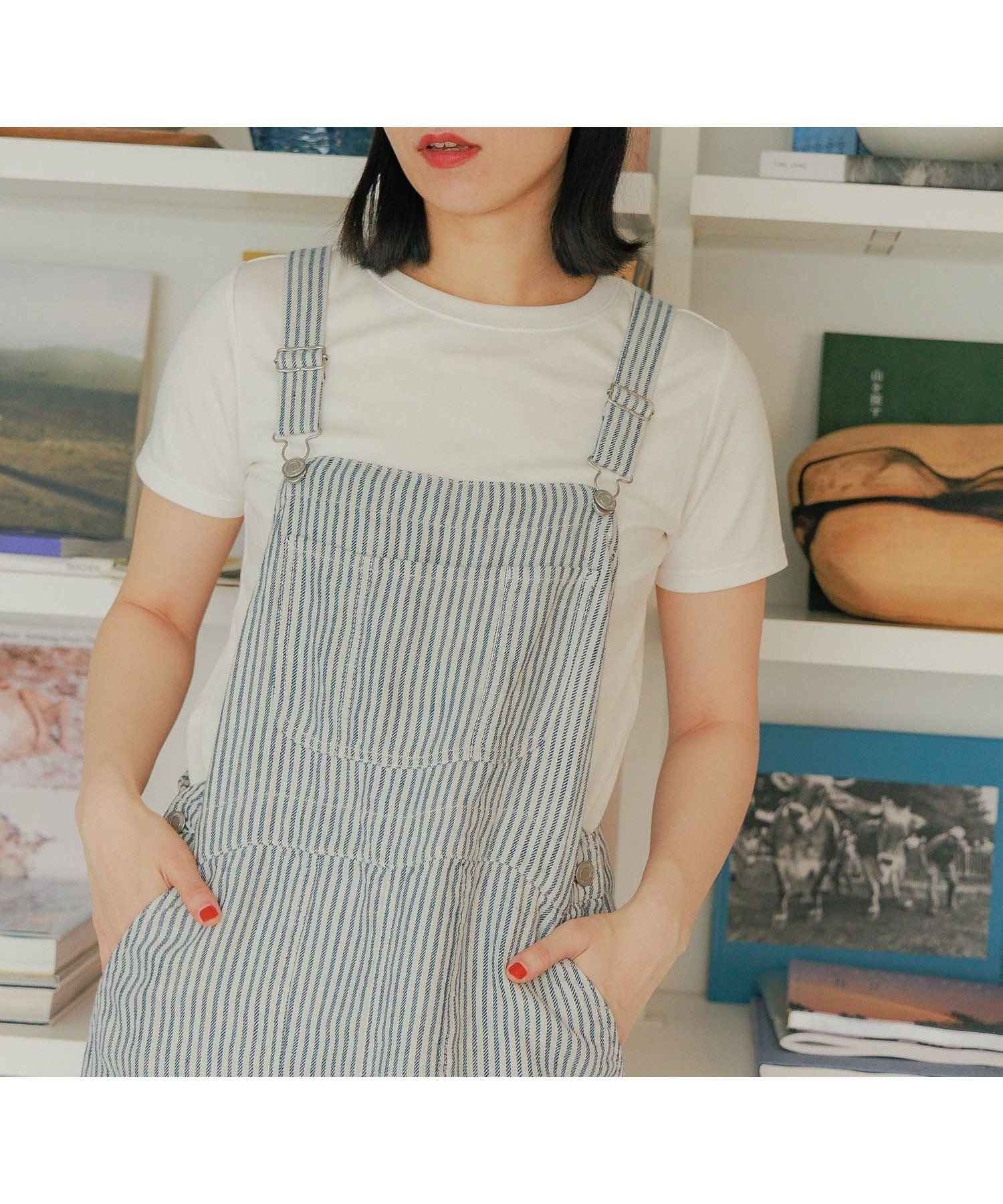 【ニコアンド/niko and】のFINEリネンステッチジャンパースカート インテリア・キッズ・メンズ・レディースファッション・服の通販 founy(ファニー) 　ファッション　Fashion　レディースファッション　WOMEN　スカート　Skirt　おすすめ　Recommend　シンプル　Simple　プレーン　Plane　ポケット　Pocket　リネン　Linen　人気　Popularity　アイボリー52|ID: prp329100004543057 ipo3291000000032338069