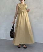 【ゼヴォン/Thevon】のシャーリングビスチェ×ノースリワンピース 人気、トレンドファッション・服の通販 founy(ファニー) ファッション Fashion レディースファッション WOMEN ワンピース Dress アクセサリー Accessories インナー Inner 春 Spring シャーリング Shirring セットアップ Set Up トレンド Trend ビスチェ Bustier フレア Flare ロング Long おすすめ Recommend エレガント 上品 Elegant 2025年 2025 2025春夏・S/S Ss,Spring/Summer,2025 thumbnail イエロー|ID: prp329100004543066 ipo3291000000032102191