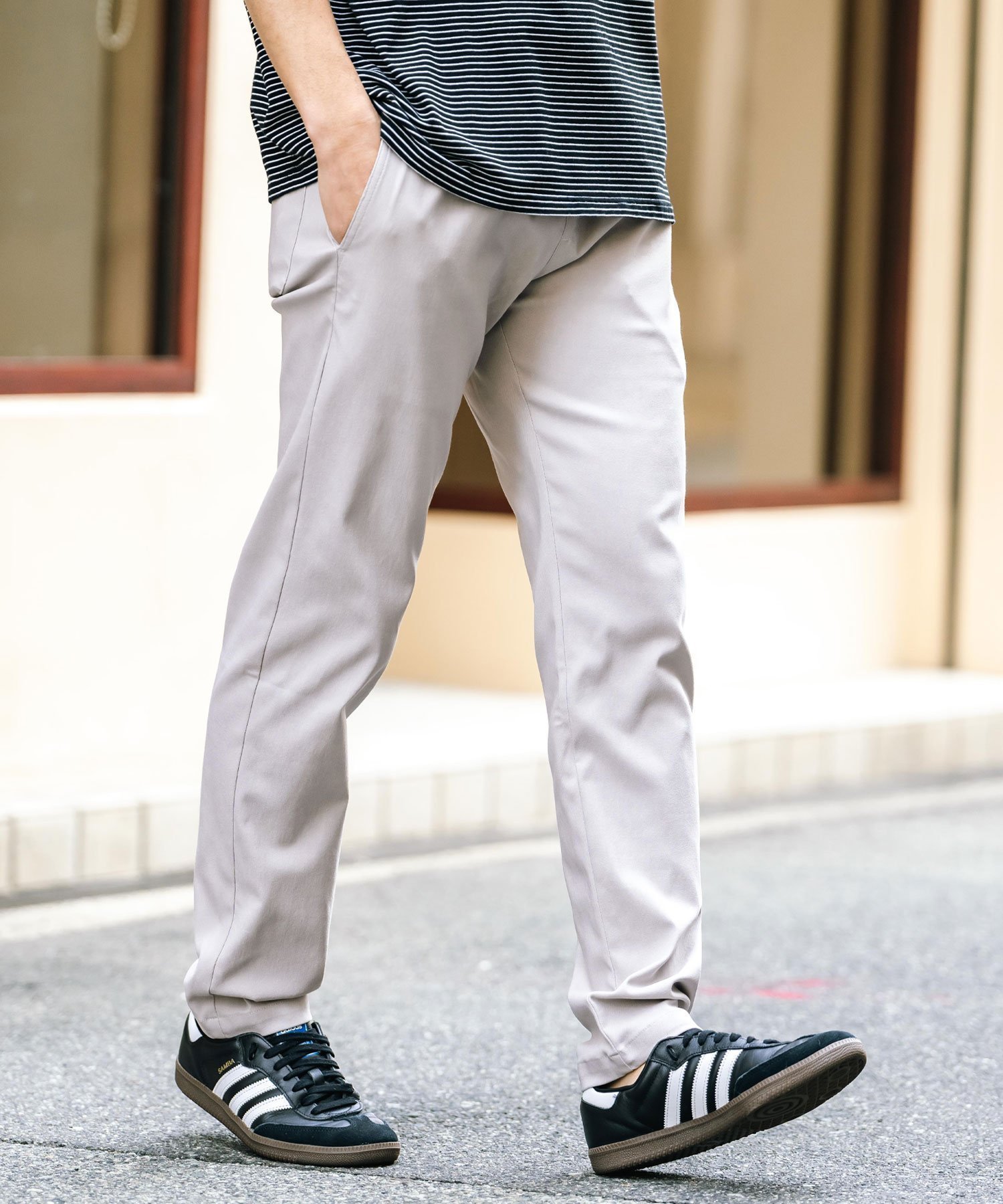 【ロッキーモンロー/Rocky Monroe / MEN】の接触冷感 多機能ストレッチイージーテーパードパンツ インテリア・キッズ・メンズ・レディースファッション・服の通販 founy(ファニー) 　ファッション　Fashion　メンズファッション　MEN　ボトムス　Bottoms/Men　ストレッチ　Stretch　グレー|ID: prp329100004543092 ipo3291000000032353097