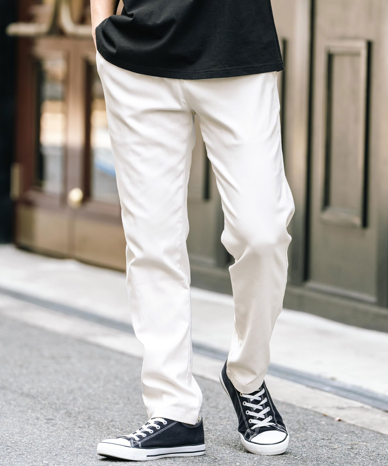 【ロッキーモンロー/Rocky Monroe / MEN】の接触冷感 多機能ストレッチイージーテーパードパンツ インテリア・キッズ・メンズ・レディースファッション・服の通販 founy(ファニー) 　ファッション　Fashion　メンズファッション　MEN　ボトムス　Bottoms/Men　ストレッチ　Stretch　オフ|ID: prp329100004543092 ipo3291000000032353106